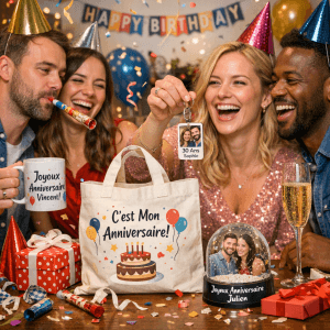Fête d'anniversaire entre amis, cadeaux original
